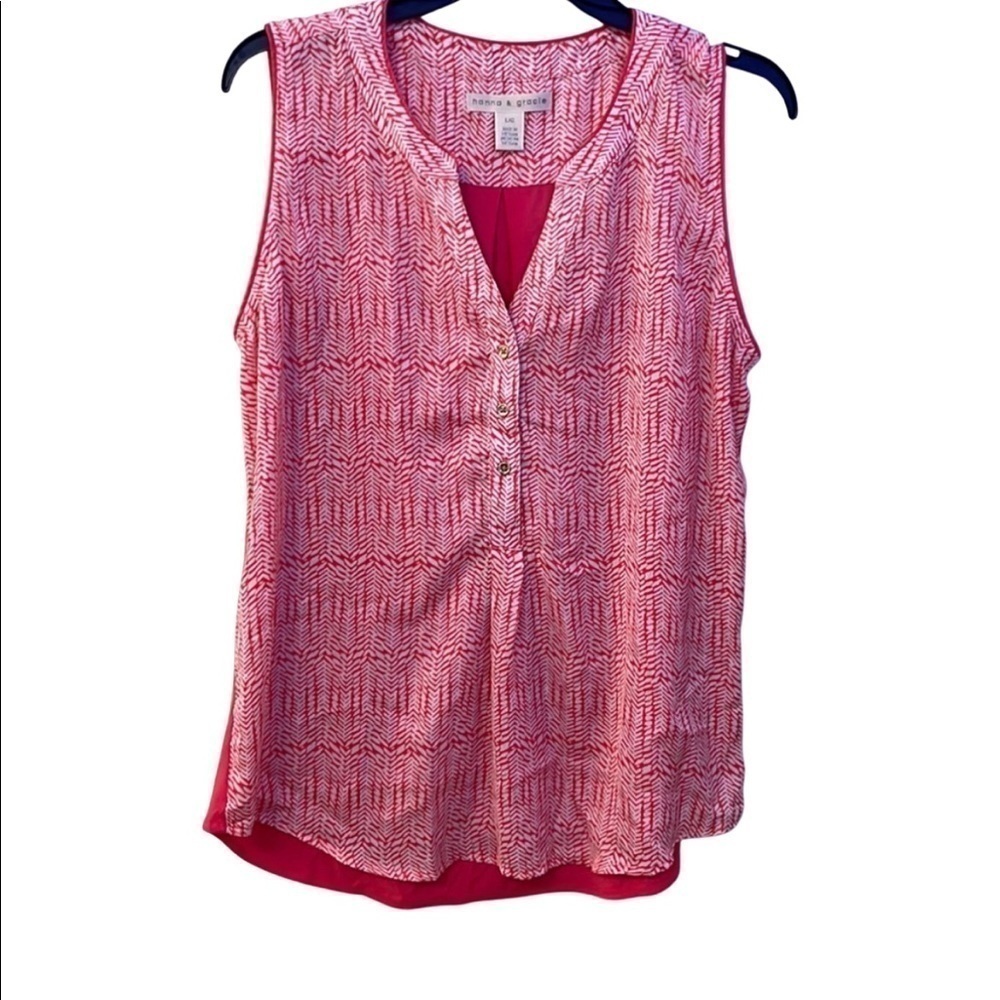 Hanna & Gracie Women’s Sleeveless Shirt Size Large